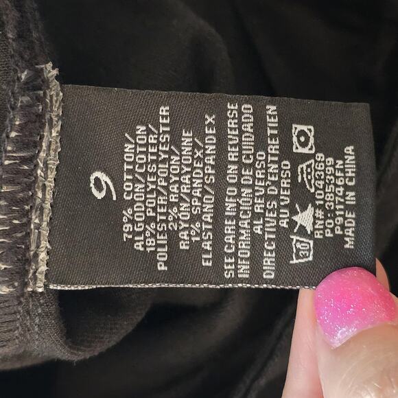 Fashion Nova Jeans Womens 9 Black Valentina High Rise Flare Raw Hem Stretch Boho - Picture 5 of 11